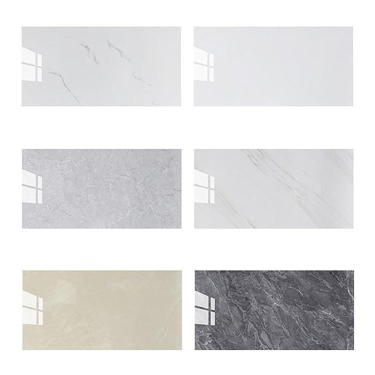 Modern Mildew Resistant Tile PVC Singular Peel & Stick Tile for Backsplash Wall