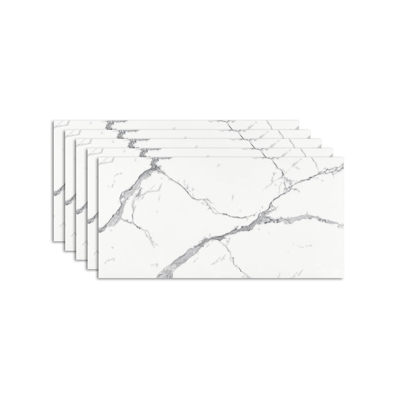 Modern Stain Resistant Tile PVC Singular Peel & Stick Tile for Backsplash Wall