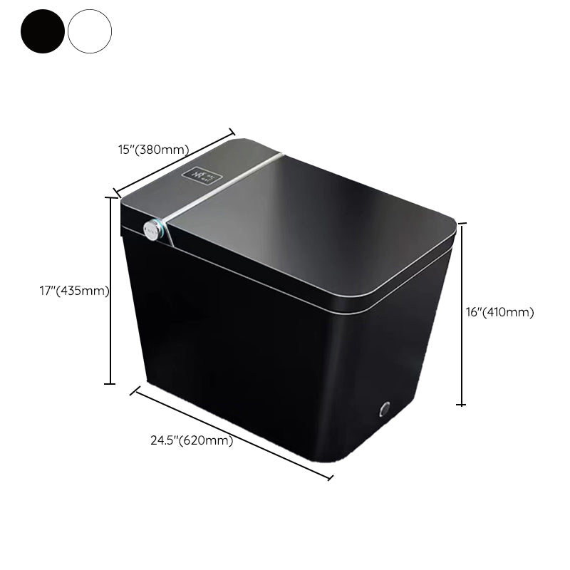 Modern Ceramic Flush Toilet Heated Seat Included Urine Toilet for Bathroom