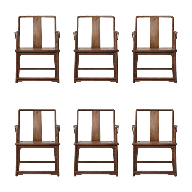 Modern Kitchen Dining Chair Solid Wood Open Back Dining Chair