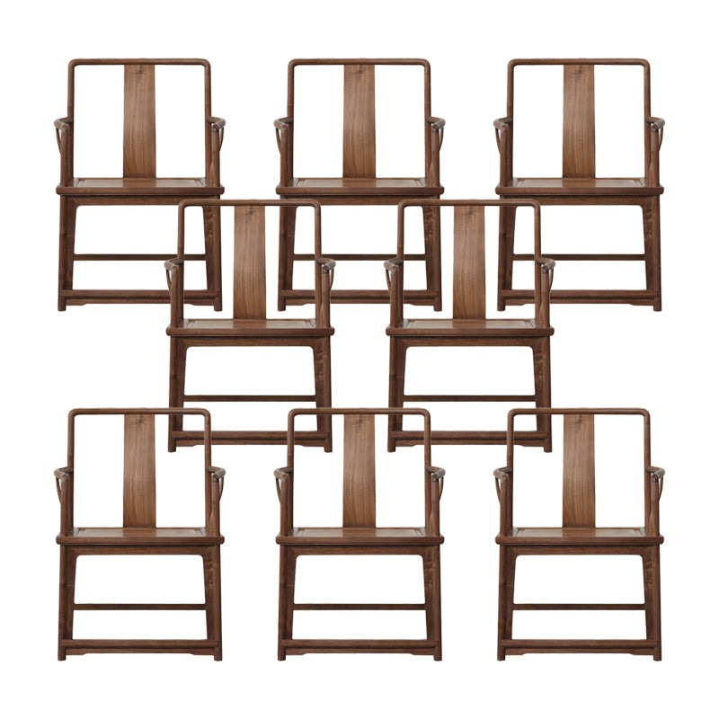 Modern Kitchen Dining Chair Solid Wood Open Back Dining Chair