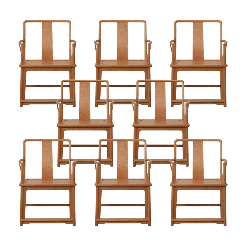 Modern Kitchen Dining Chair Solid Wood Open Back Dining Chair