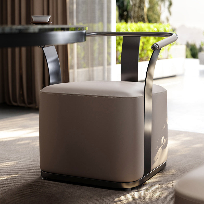 Nordic Style Dining Chair Upholstered Arm Chair for Dining Room