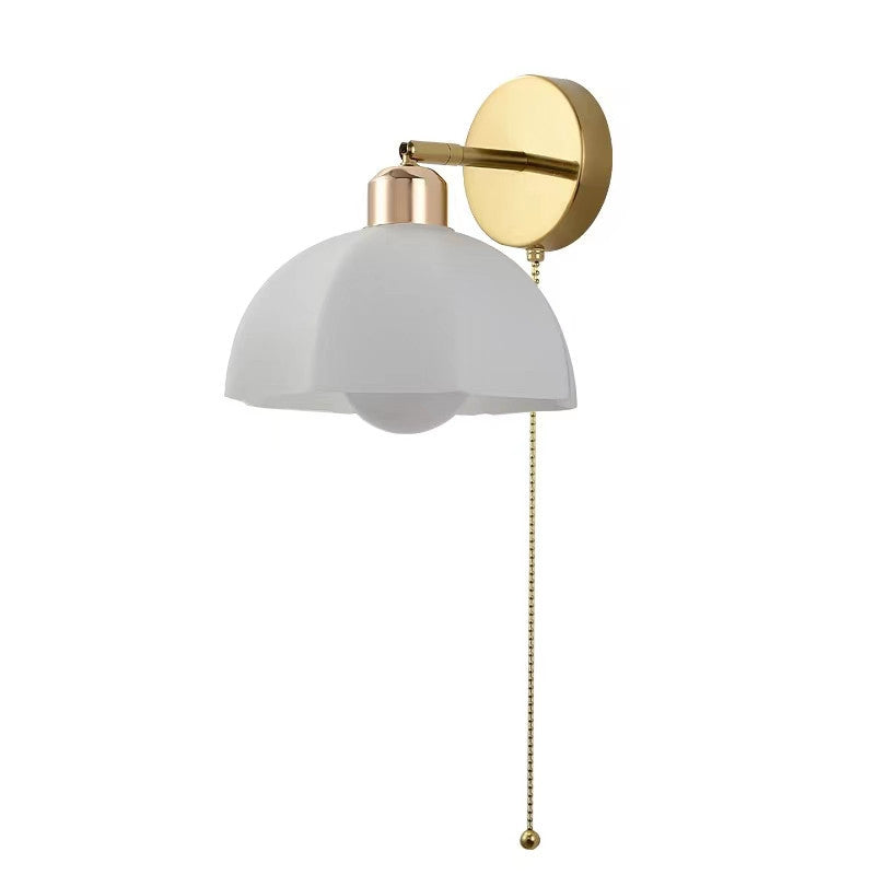 Creative Wall Light Fixture Modern Wall Light Sconce with Glass Shade for Bedroom