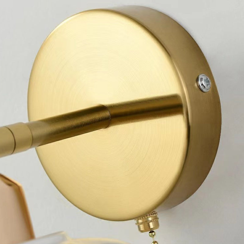 Creative Wall Light Fixture Modern Wall Light Sconce with Glass Shade for Bedroom