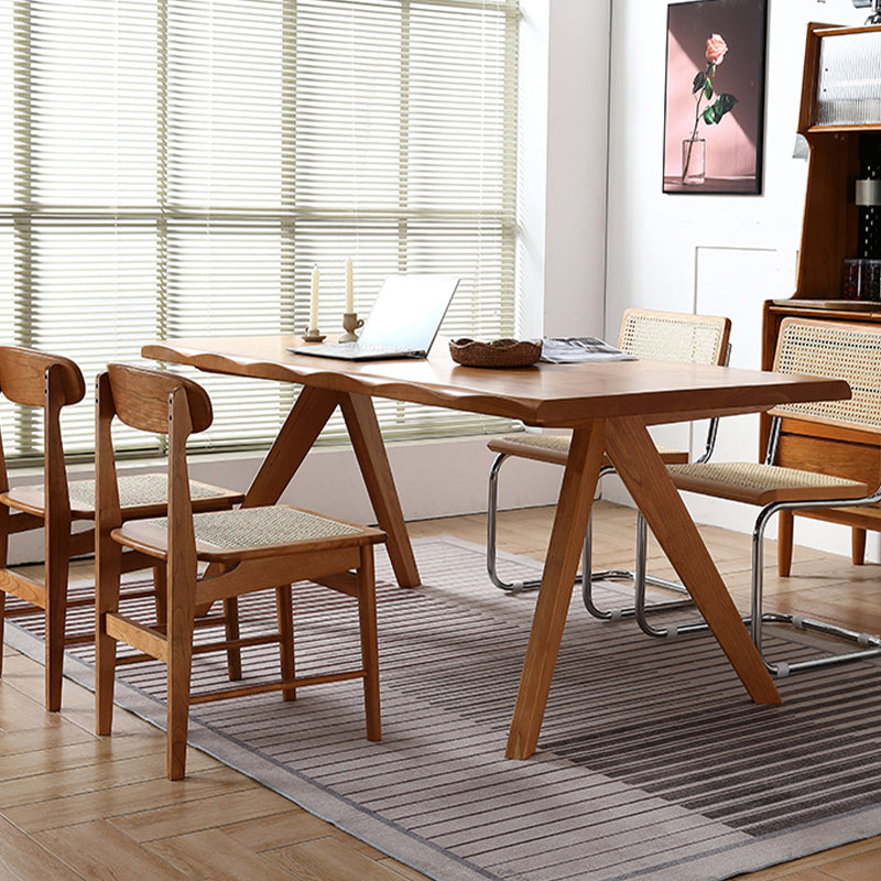 Brown 4 Legs Dining Room Dinner Kitchen Table Modern Dining Room Table