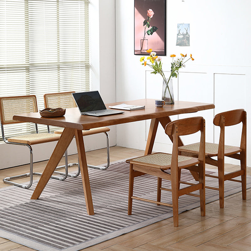 Brown 4 Legs Dining Room Dinner Kitchen Table Modern Dining Room Table