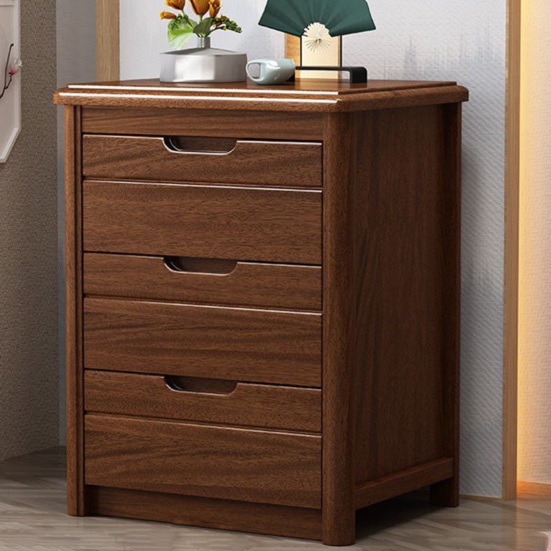 Vertical Chest Bedroom Solid Wood 16" W Storage Chest with Drawers