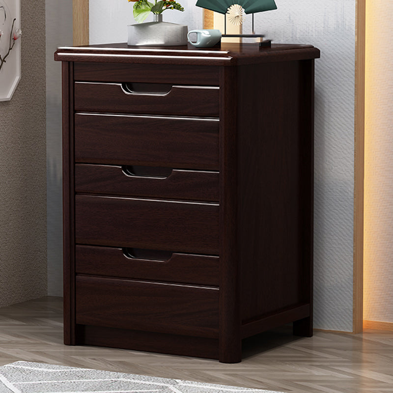 Vertical Chest Bedroom Solid Wood 16" W Storage Chest with Drawers