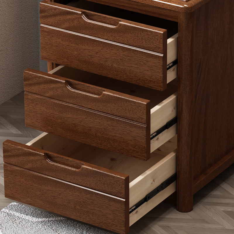 Vertical Chest Bedroom Solid Wood 16" W Storage Chest with Drawers