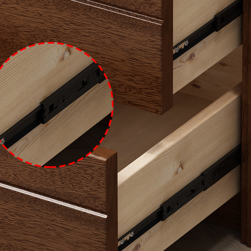 Vertical Chest Bedroom Solid Wood 16" W Storage Chest with Drawers