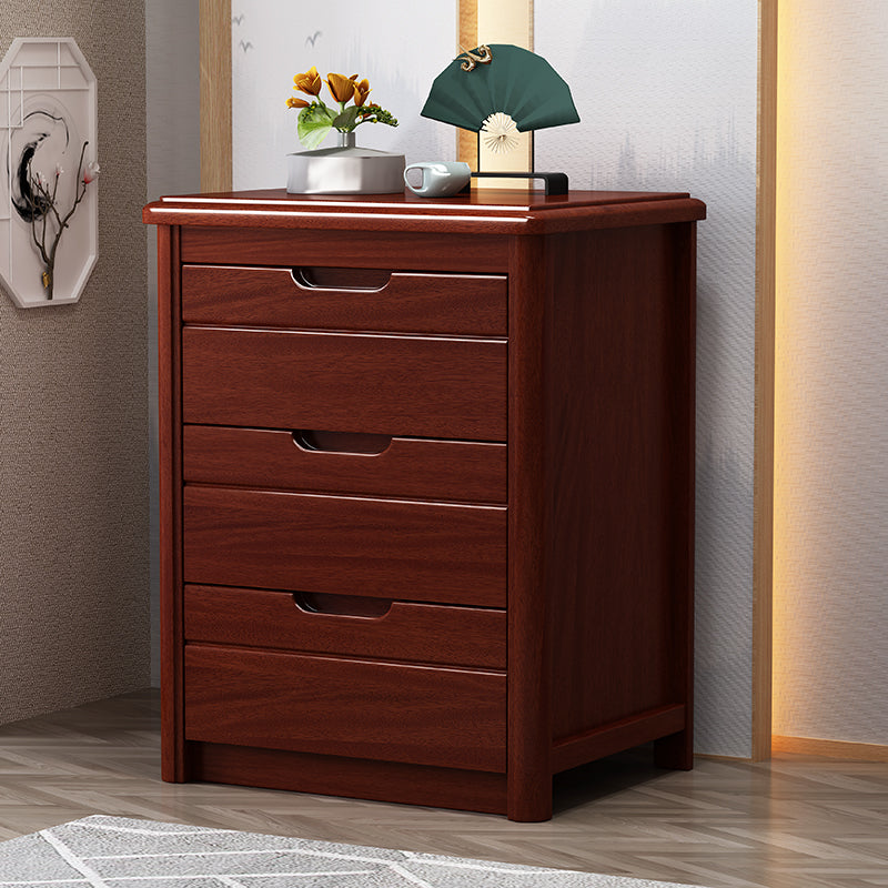 Vertical Chest Bedroom Solid Wood 16" W Storage Chest with Drawers