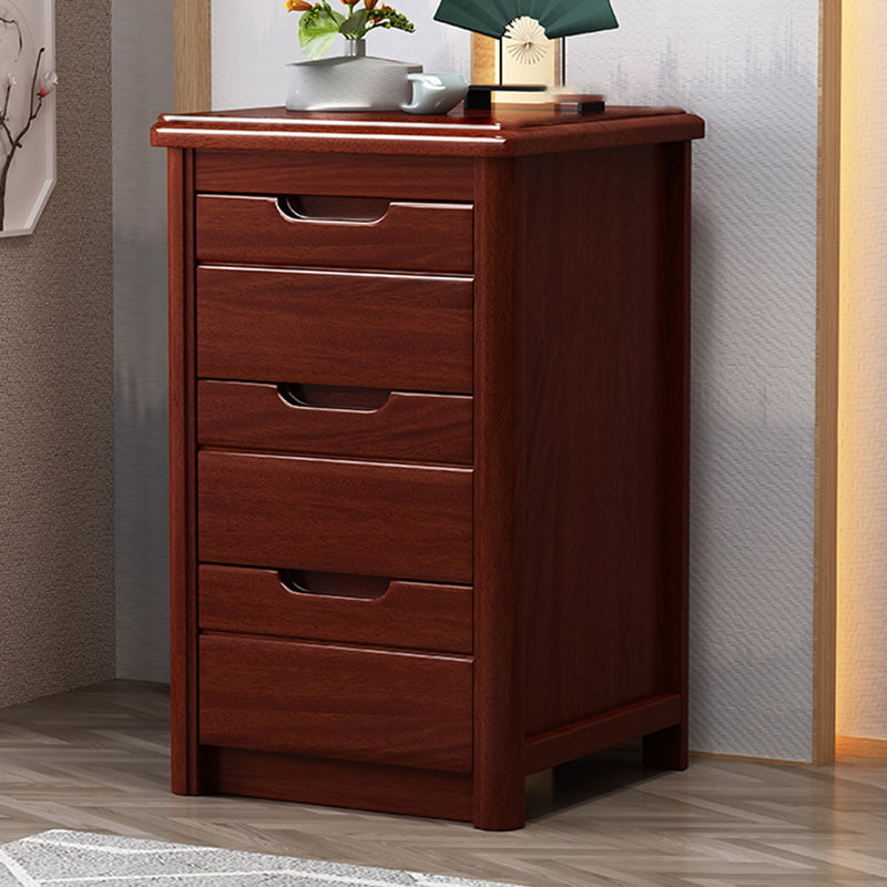Vertical Chest Bedroom Solid Wood 16" W Storage Chest with Drawers
