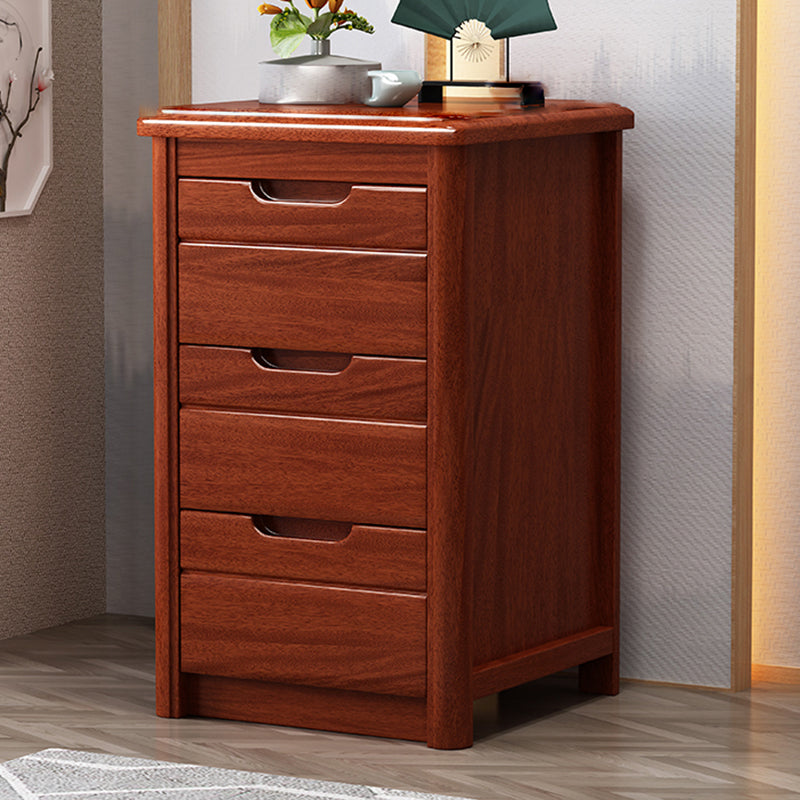 Vertical Chest Bedroom Solid Wood 16" W Storage Chest with Drawers