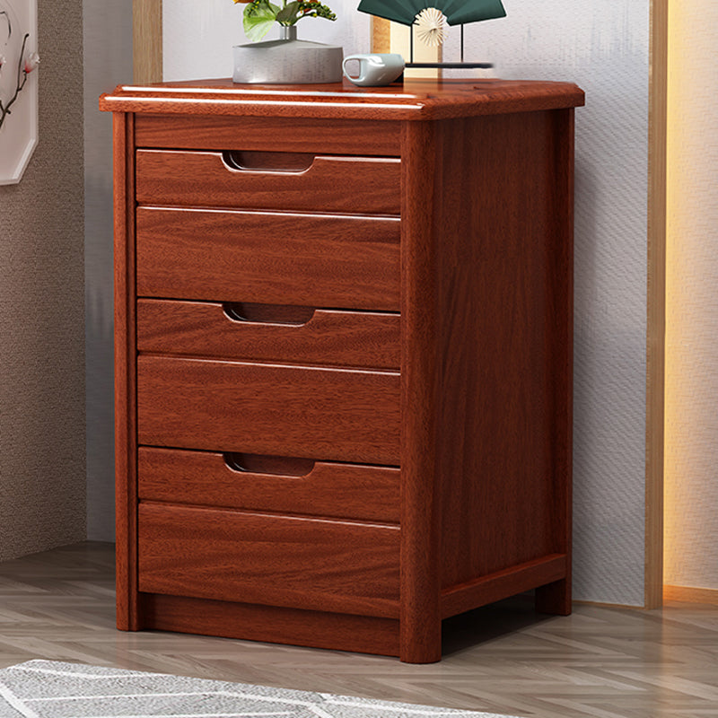 Vertical Chest Bedroom Solid Wood 16" W Storage Chest with Drawers