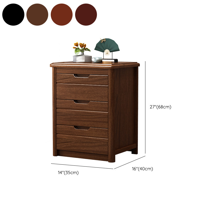 Vertical Chest Bedroom Solid Wood 16" W Storage Chest with Drawers