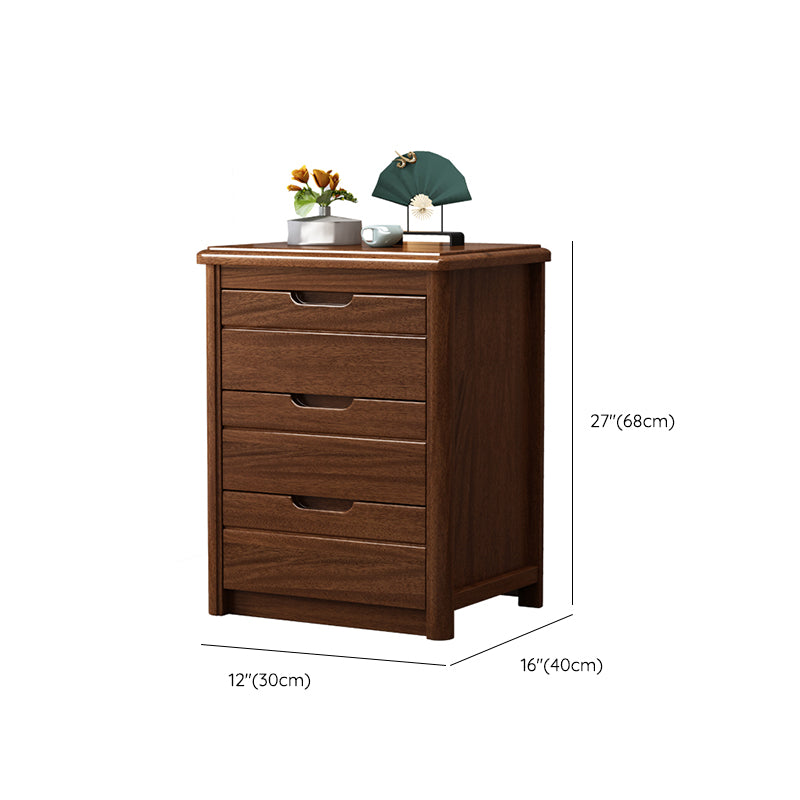 Vertical Chest Bedroom Solid Wood 16" W Storage Chest with Drawers
