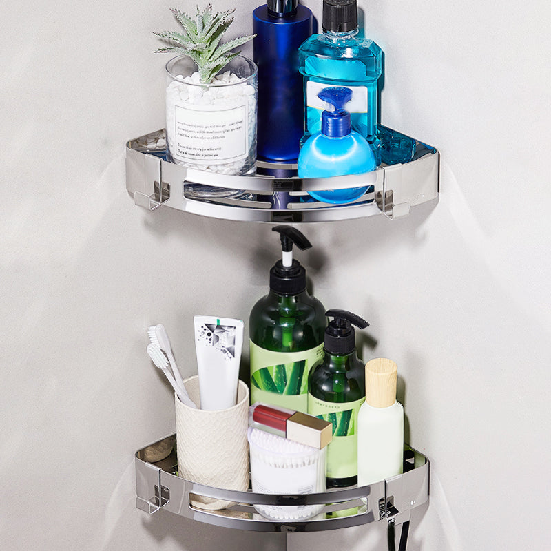 Polished Chrome Bathroom Accessory Set Modern Bath Shelf Anti-rust