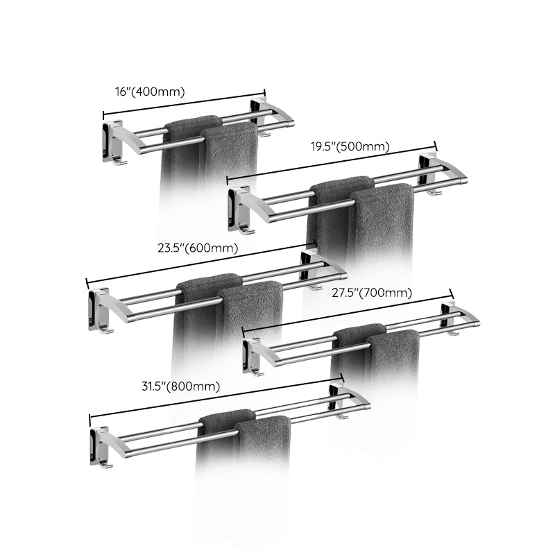 Polished Chrome Bathroom Accessory Set Modern Bath Shelf Anti-rust