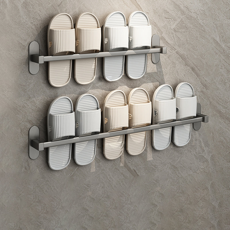 Grey Bathroom Accessory Set Modern 1/2 - Piece Bath Shelf Anti-rust