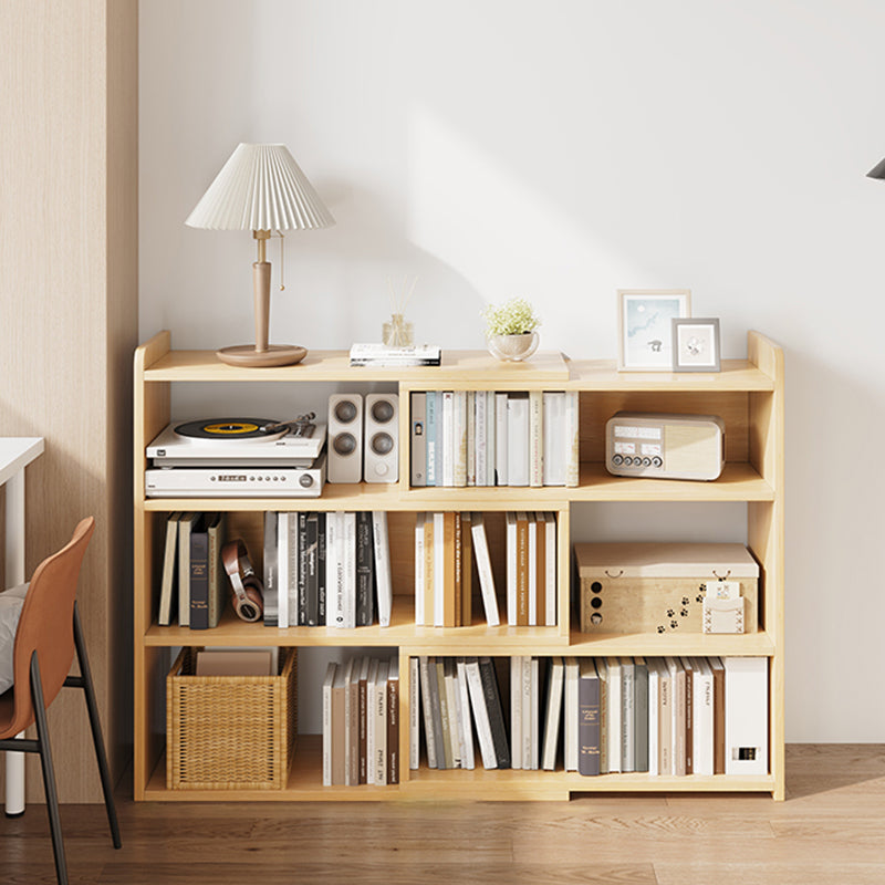 Engineered Wood Modern Bookcase Standard Open Back Bookshelf