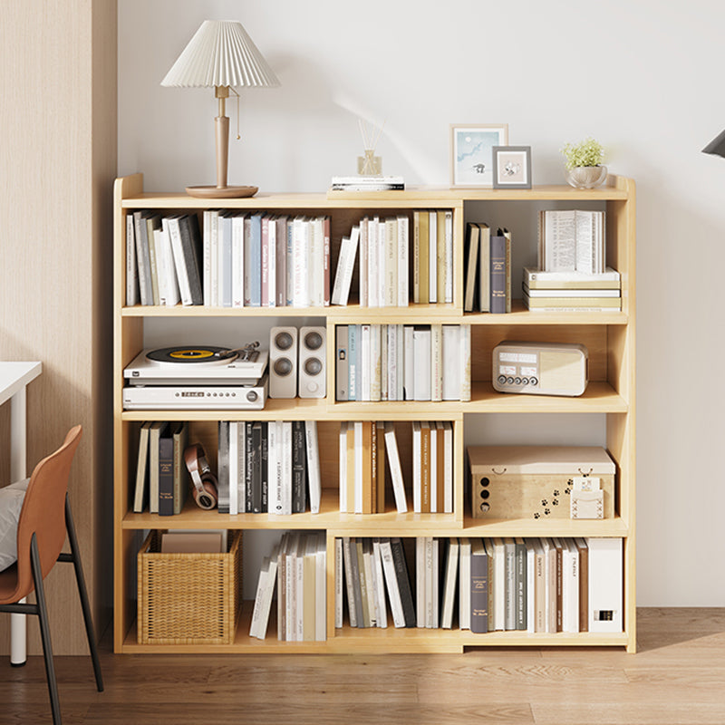 Engineered Wood Modern Bookcase Standard Open Back Bookshelf