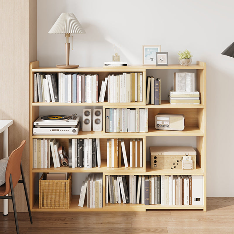 Engineered Wood Modern Bookcase Standard Open Back Bookshelf