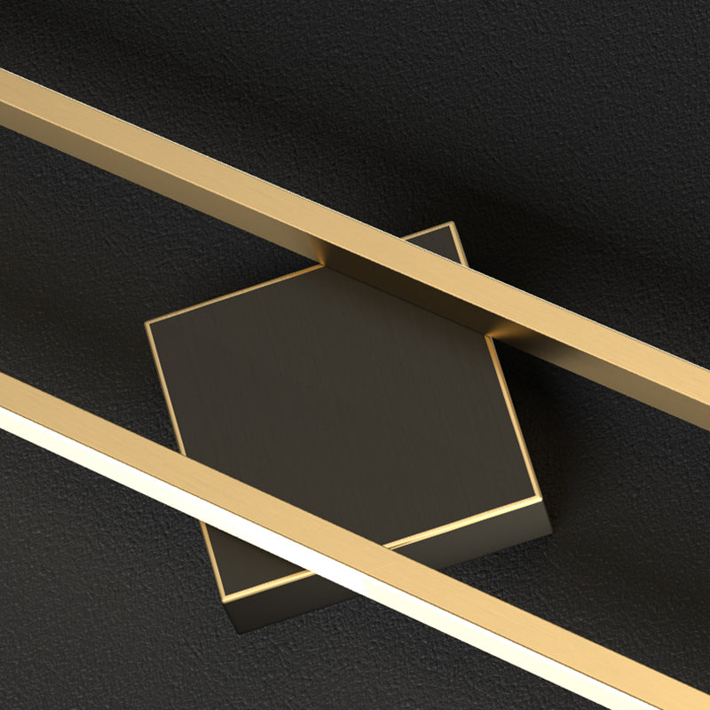 Modernism Metal Wall Mounted Sconce Gold Shade Wall Light for Foyer