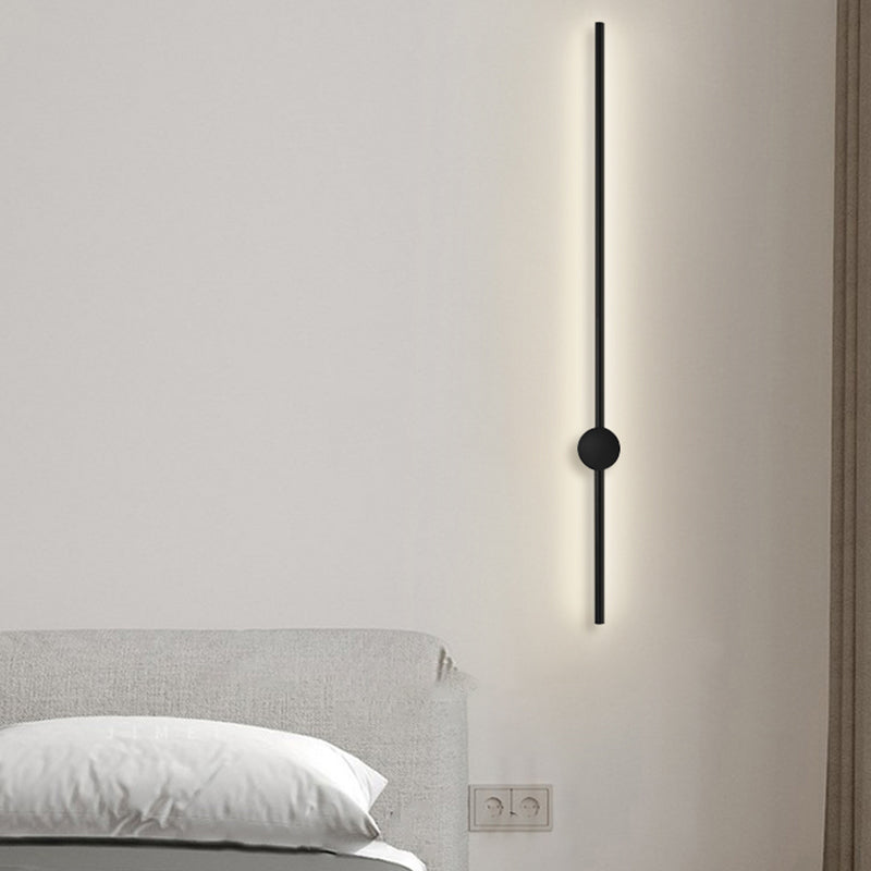 Modernism Metal Wall Mounted Sconce Black Wall Light for Living Room
