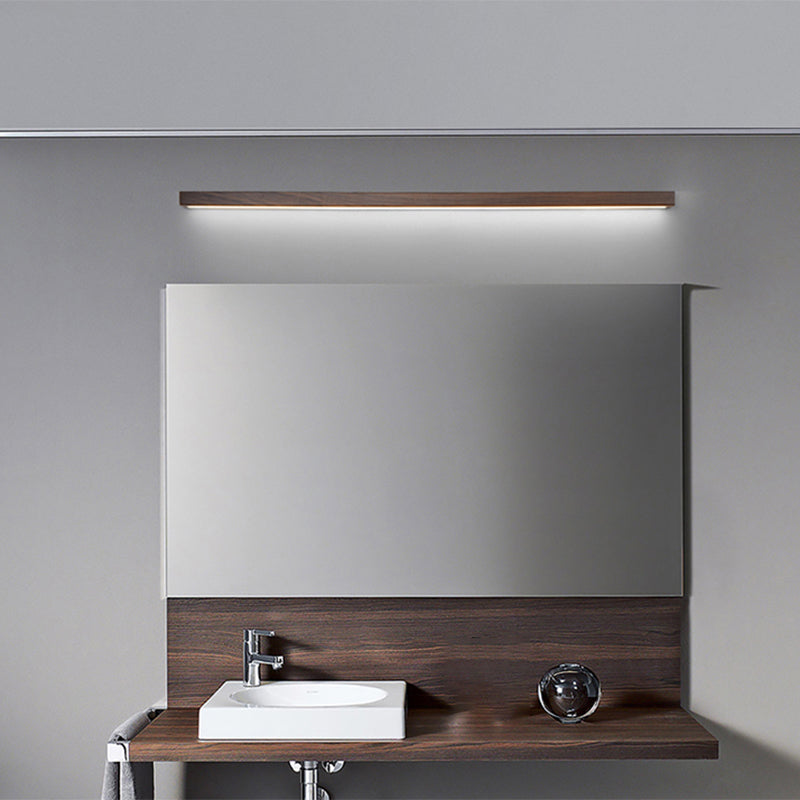Contemporary Vanity Light Creative Wooden LED Wall Light Sconce for Washroom