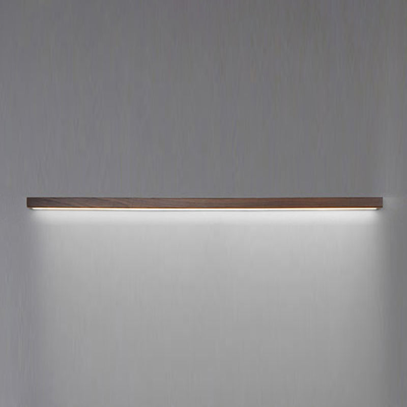 Contemporary Vanity Light Creative Wooden LED Wall Light Sconce for Washroom