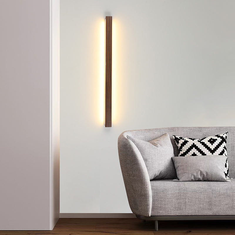 Contemporary Vanity Light Creative Wooden LED Wall Light Sconce for Washroom