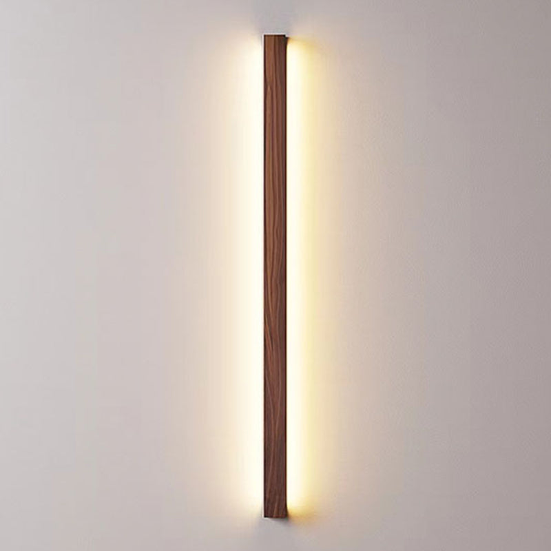 Contemporary Vanity Light Creative Wooden LED Wall Light Sconce for Washroom