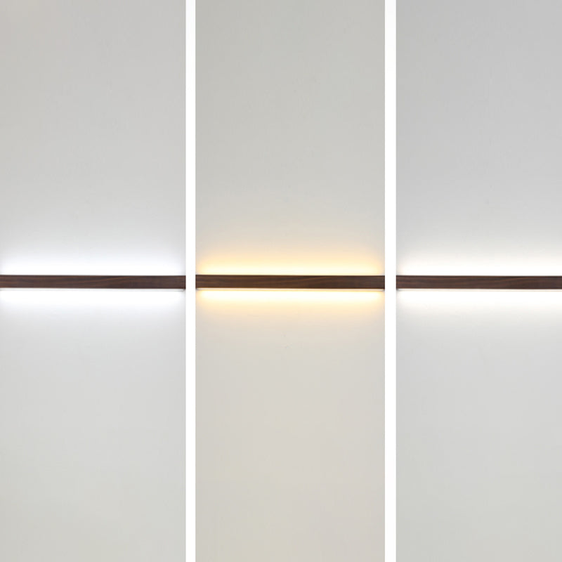 Contemporary Vanity Light Creative Wooden LED Wall Light Sconce for Washroom