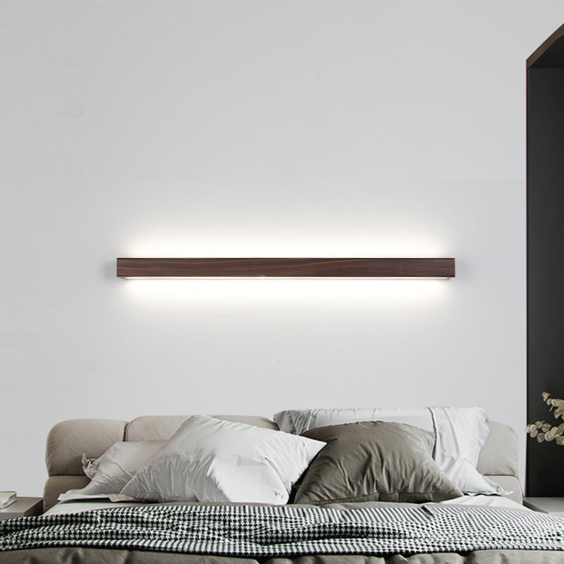 Contemporary Vanity Light Creative Wooden LED Wall Light Sconce for Washroom