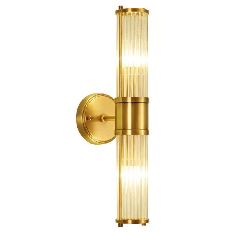 Modern Simple Copper Vanity Light Cylinder Shape Vanity Lamp for Shower Room