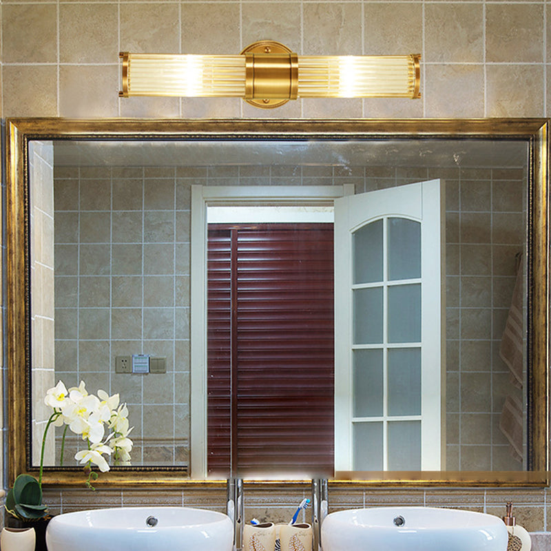 Modern Simple Copper Vanity Light Cylinder Shape Vanity Lamp for Shower Room