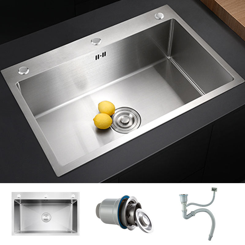 Modern Workstation Ledge Stainless Steel with Faucet and Soap Dispenser Prep Station