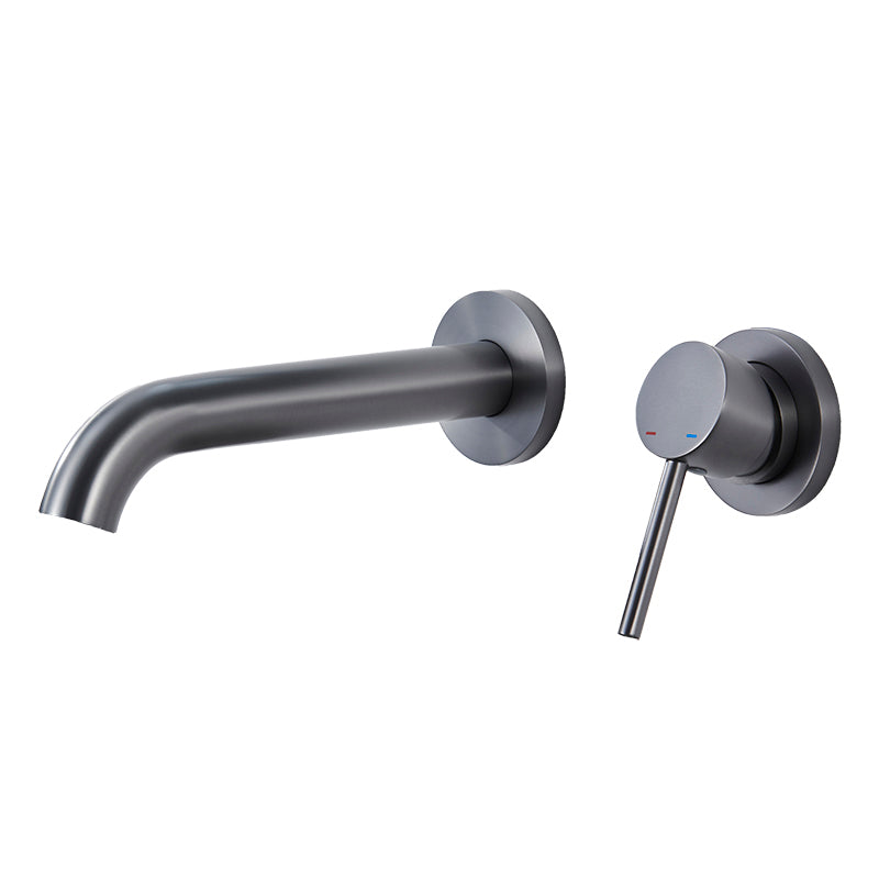Contemporary Tub Filler Trim Wall Mounted Low Arc Bathroom Faucet