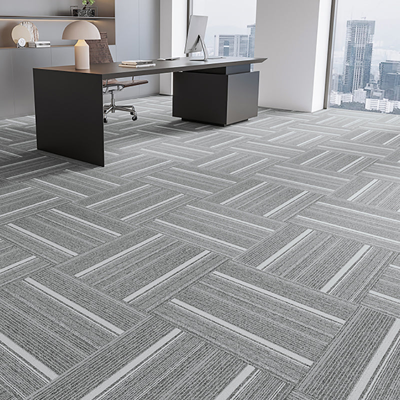 Modern Carpet Tiles Level Loop Glue Down Fire Resistant Carpet Floor Tile