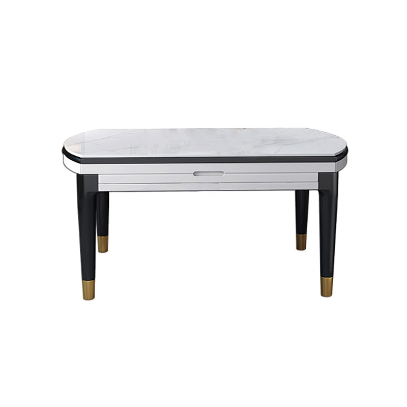 Modern Style Stone Furniture 5/7/9 Pcs 4 Legs Table with Armless Chair