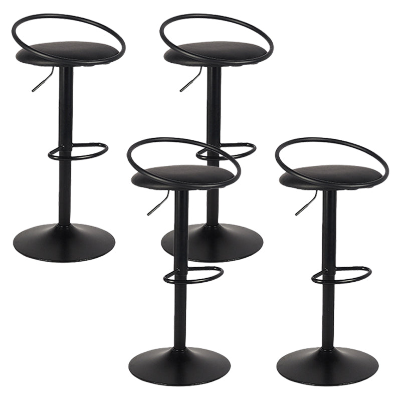 Indoor Metal Legs Bar Stool Adjustable Height Bar Stool with Footrest