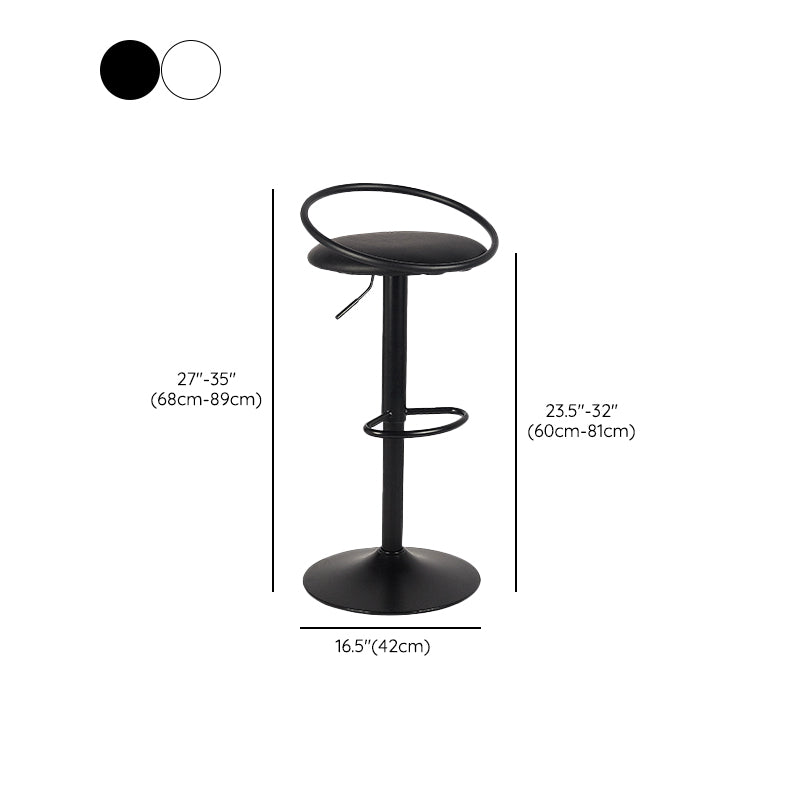 Indoor Metal Legs Bar Stool Adjustable Height Bar Stool with Footrest