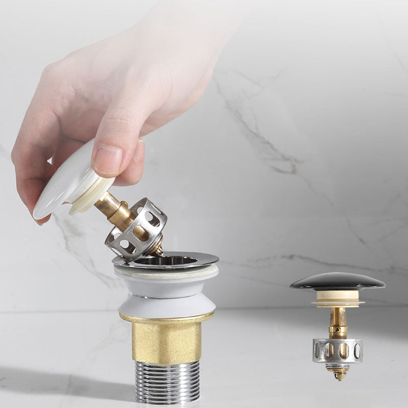 Modern Undermount Bathroom Sink Porcelain with Pop-Up Drain Basin Sink