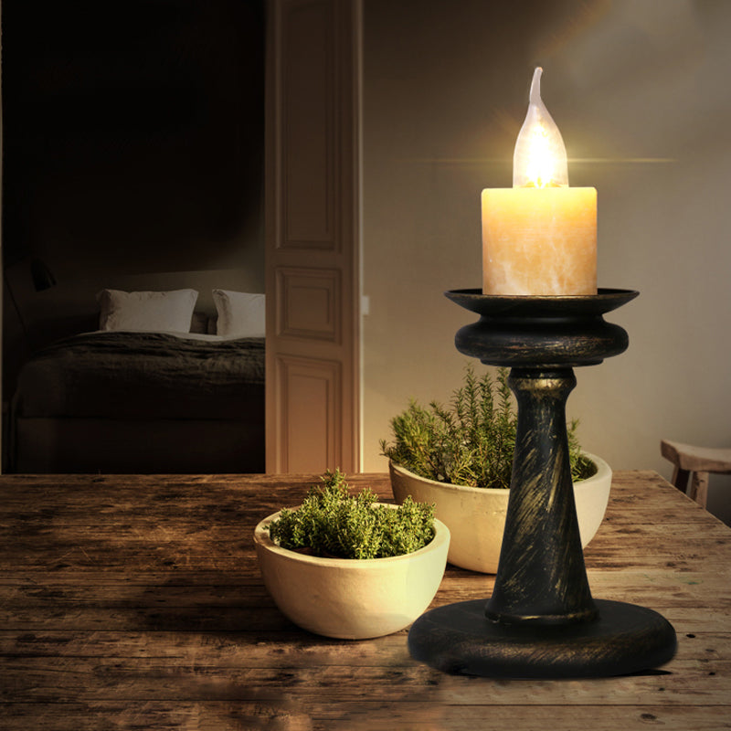1 Light Desk Light Warehouse Style Candabra Marble Table Éclairage en laiton / bronze avec base de colonne en métal