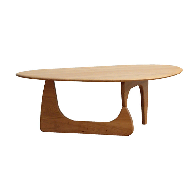 Abstract Coffee Table Contemporary Solid Wood Cocktail Table