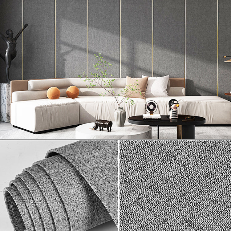 Modern Flax Paneling Wall Interior Wear Resistant Thicken Plank