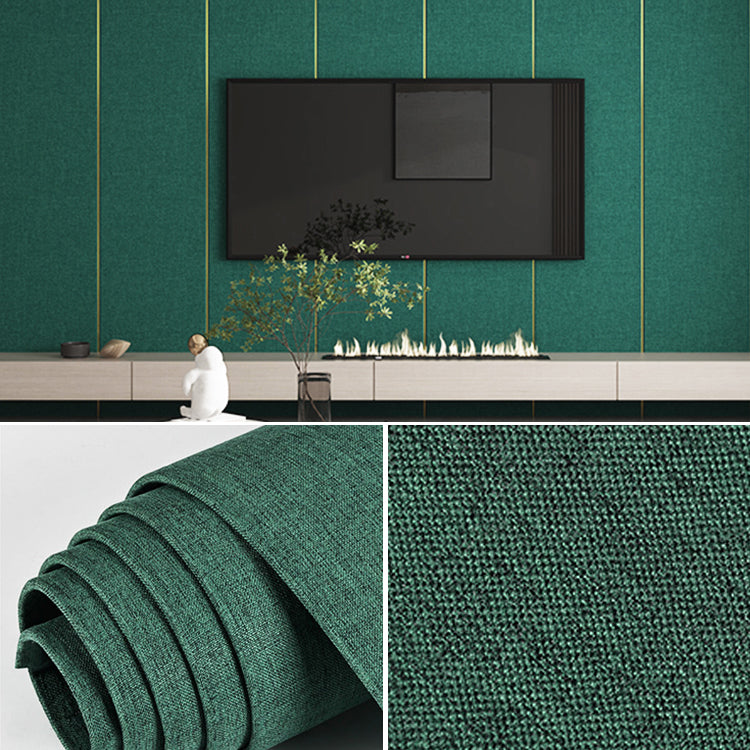 Modern Flax Paneling Wall Interior Wear Resistant Thicken Plank