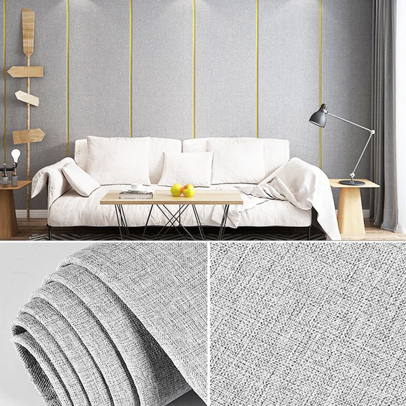 Modern Flax Wall Covering Paneling Textured Wall Interior Anti-collision Plank