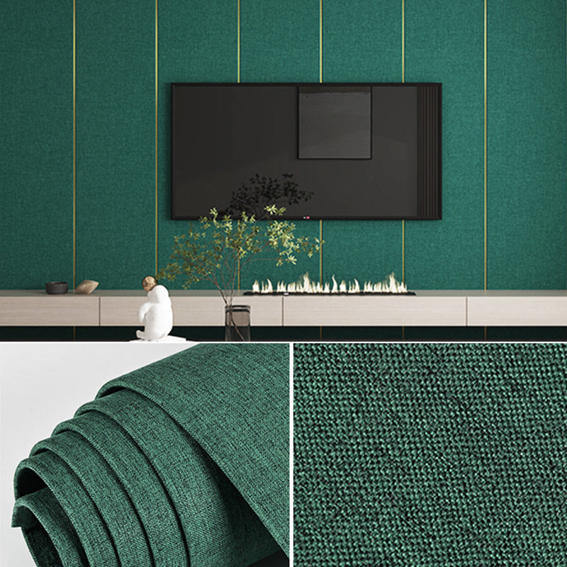 Modern Flax Wall Covering Paneling Textured Wall Interior Anti-collision Plank